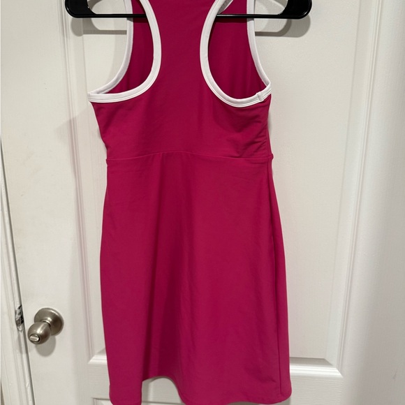 Sage Pink skort dress with White Trim - Picture 2 of 2
